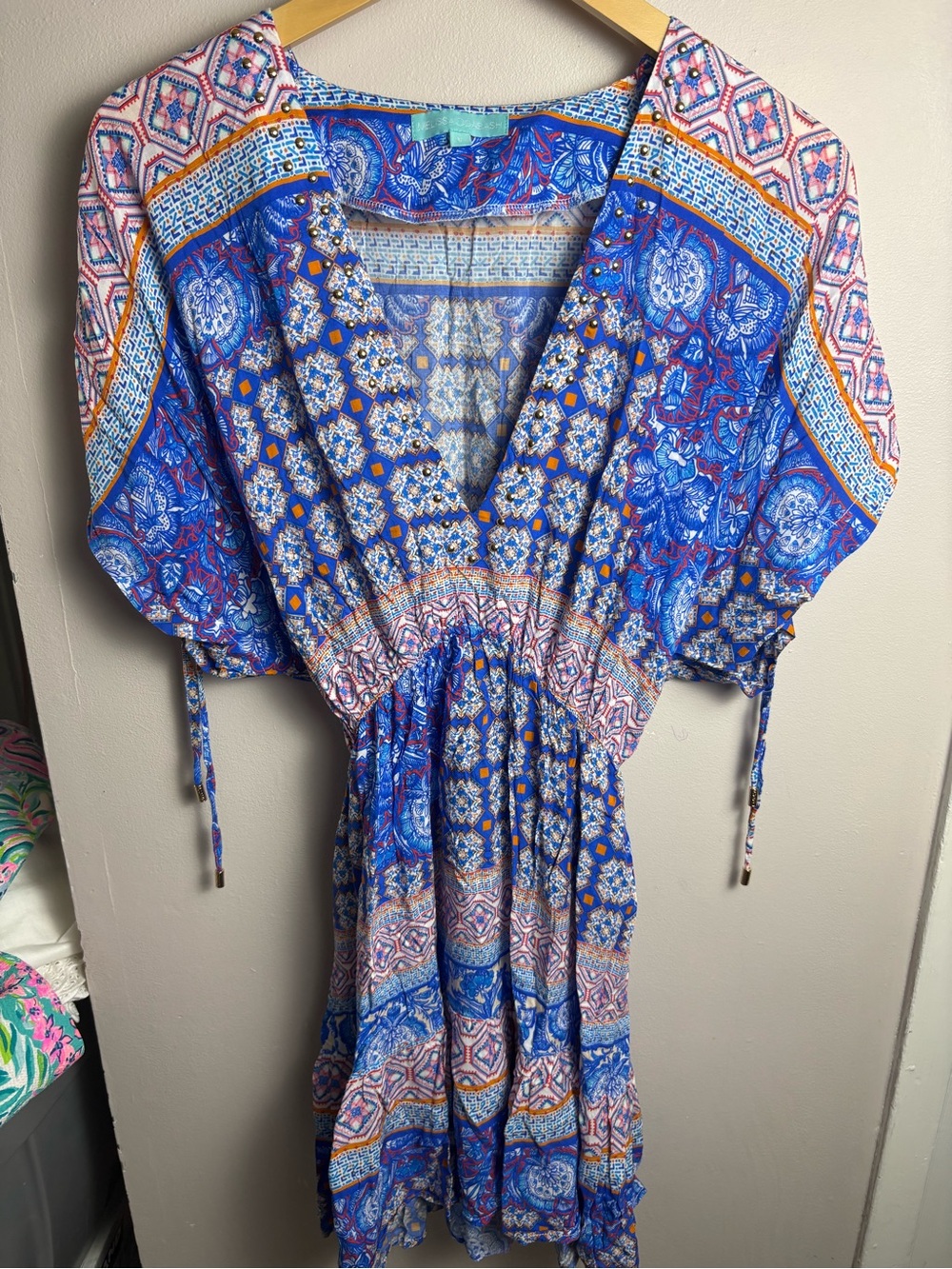 Melissa Odabash Printed Swim Coverup Large